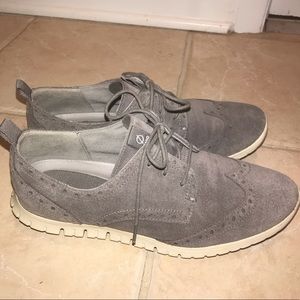Cole Haan ZeroGrand oxfords - gray suede - sz 8.5